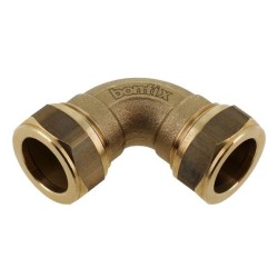 BONFIX Knel messing bocht 90° 22 x 22 mm 