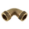 BONFIX Knel messing bocht 90° 22 x 22 mm 