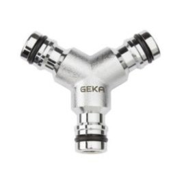 Geka Plus - chroom - plug 3-weg verdeelstuk 877C