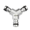 Geka Plus - chroom - plug 3-weg verdeelstuk 877C