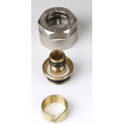 koppeling 14x2 PEX/PE-RT/ALU-PEX