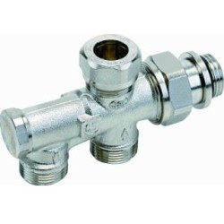 Comap onderblok 1/2xM22 eenpijpssysteem afsluitbaar