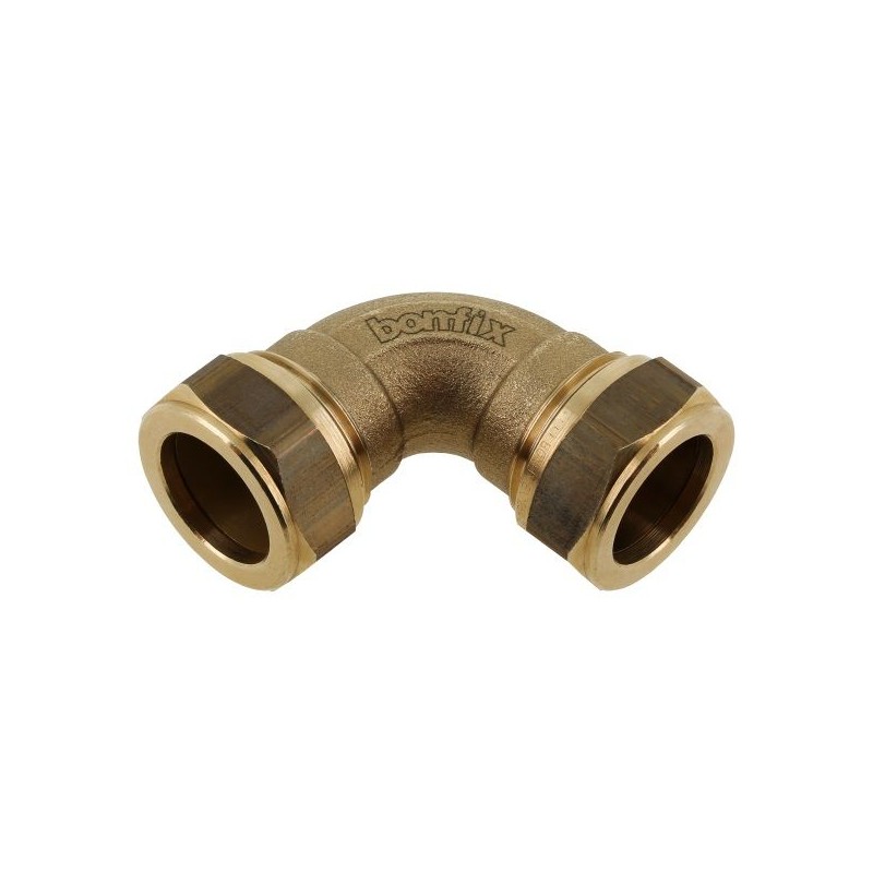 BONFIX Knel messing bocht 90° 15 x 15 mm 