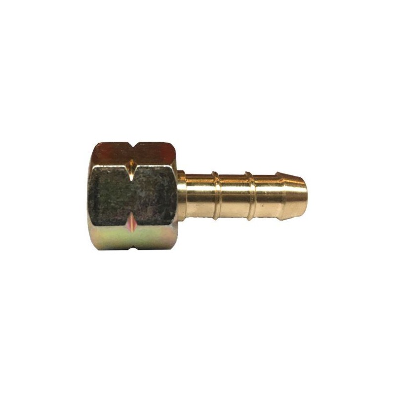 Slangpilaar met wartelmoer 1/4" L wartel staal