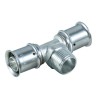 MultiTubo Persfitting metaal vertind T-stuk 16 x 1/2" bu.dr. x 16