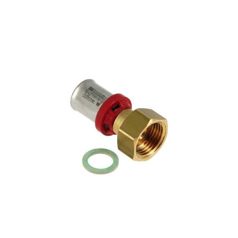 BONFIX Alu-pers 2-delige koppeling met losse moer 3/4" bi. x 16 mm