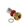 BONFIX Alu-pers 2-delige koppeling met losse moer 3/4" bi. x 16 mm