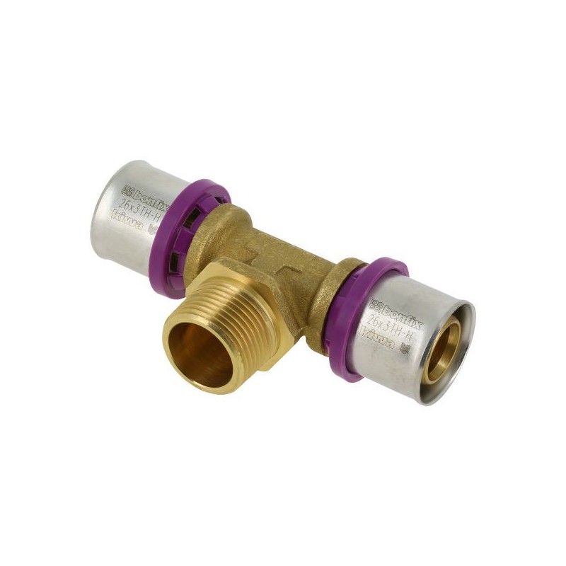 BONFIX Alu-pers T-stuk 26 x 3/4" bu.dr. x 26 mm