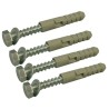 radiator bevestigingsset 4x M8 bout en 4x plug M10