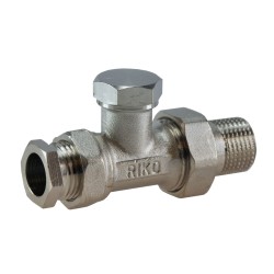 Riko voetventiel + adapter 1/2" Recht