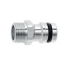 Geka Plus - chroom - aansluitplug met bu.dr. 3/4 811AC