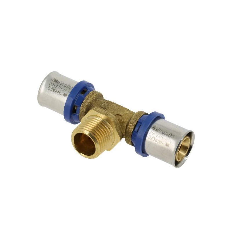 BONFIX Alu-pers T-stuk 20 x 1/2" bu.dr. x 20 mm