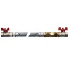 BONFIX Vulset bolkraan 1/2" binnendraad x binnendraad - L400mm