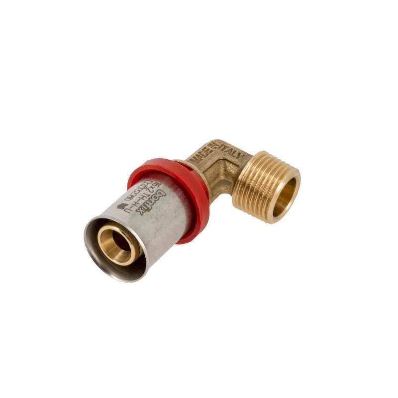 BONFIX Alu-pers kniekoppeling 3/8" bu.dr. x 16 mm