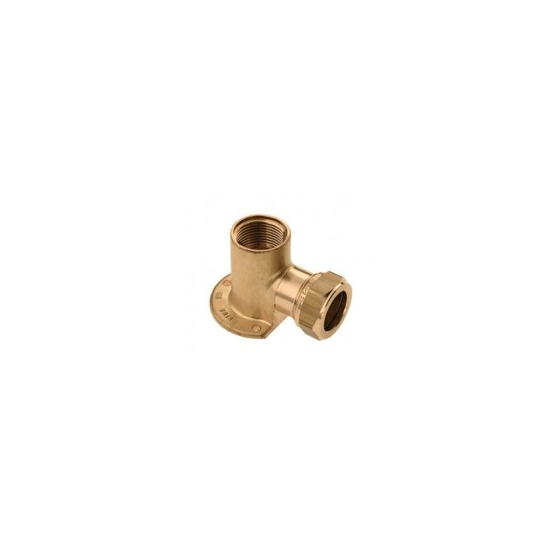 BONFIX Knel messing muurplaat 3/4" bi.dr. x 15 mm 