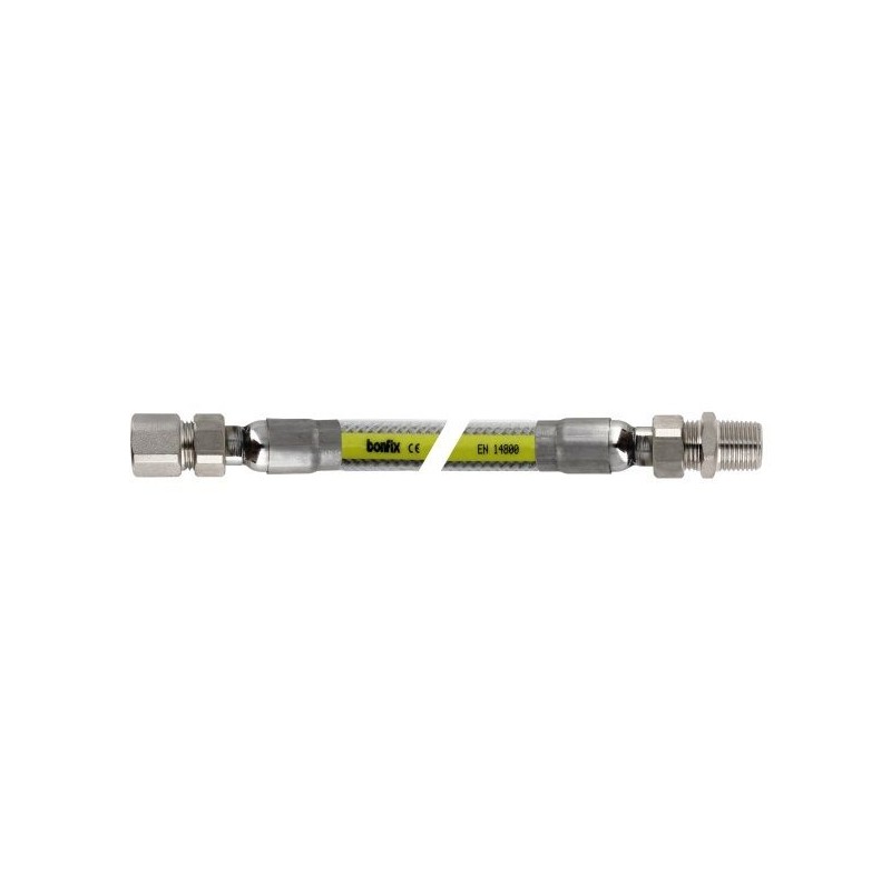 BONFIX Gasslang RVS superieur EN 14800 1/2" bi. x bu. 150 cm