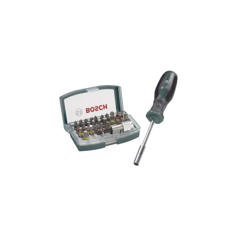 Bosch bitset 33-delig met handschroevendraaier