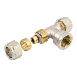 BONFIX Alu-knel verloop T-stuk 26 x 3/4" bi.dr. x 26 mm