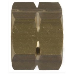 Wartelmoer messing 3/8" linkse