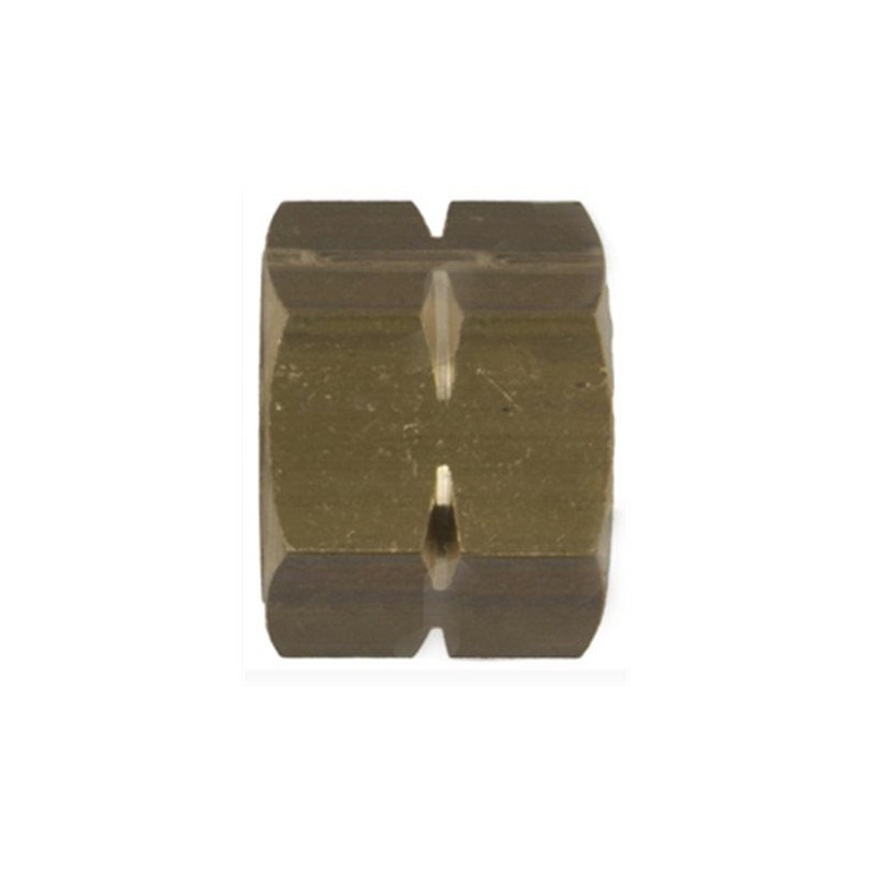 Wartelmoer messing 3/8" linkse