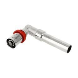 BONFIX Alu-pers kniekoppeling 16 x 15 mm insteek