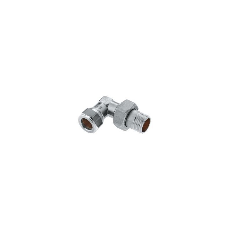 BONFIX Knel vertinde radiatorkoppeling haaks 1/2" bu.dr. x 15 mm 