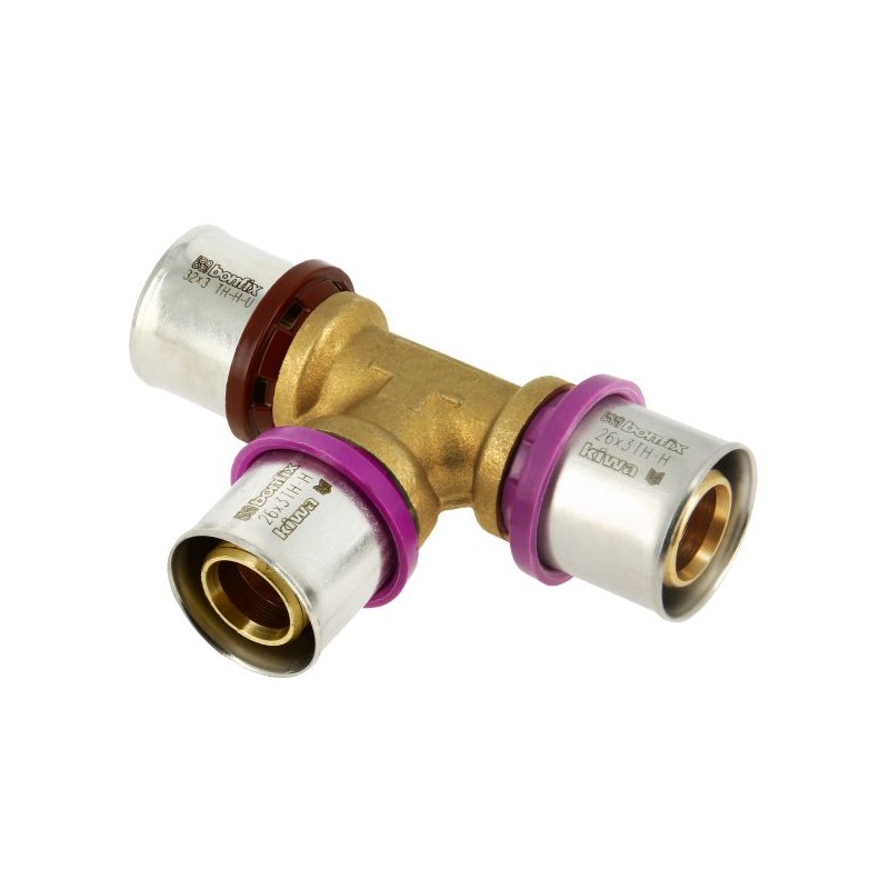 BONFIX Alu-pers verloop T-stuk 32 x 26 x 26 mm