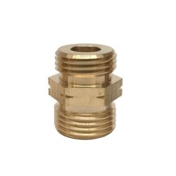 Hasmi Verloopnippel messing Shell Links x 1/2" buitendraad