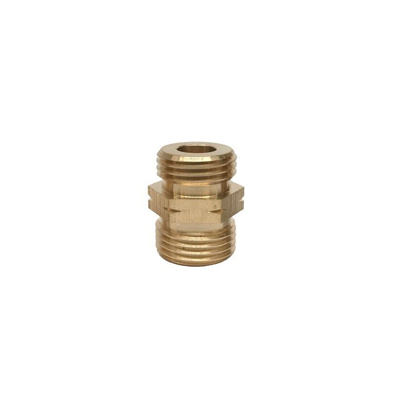 Hasmi Verloopnippel messing Shell Links x 1/2" buitendraad