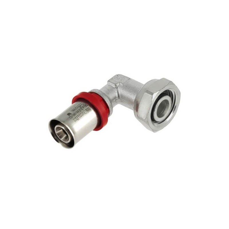 BONFIX Alu-pers vertinde kniekoppeling conisch 1/2" bi. x 16 mm