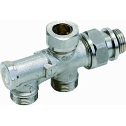 Comap onderblok 1/2xm22 afsluitbaar tweepijpssysteem