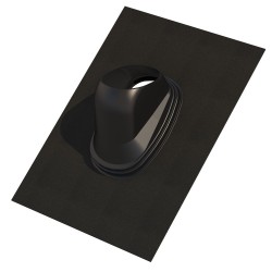 Dakdoorvoerpan Universeel 166 25-45° 500mm x 600mm zwart