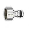 Geka Plus - chroom - aansluitplug met bi.dr. 3/4 811C
