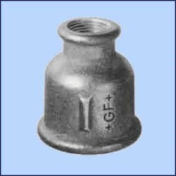 zwart malleable verloopsok nr.240 bi.dr. x bi.dr. 3/4" x 1/2"