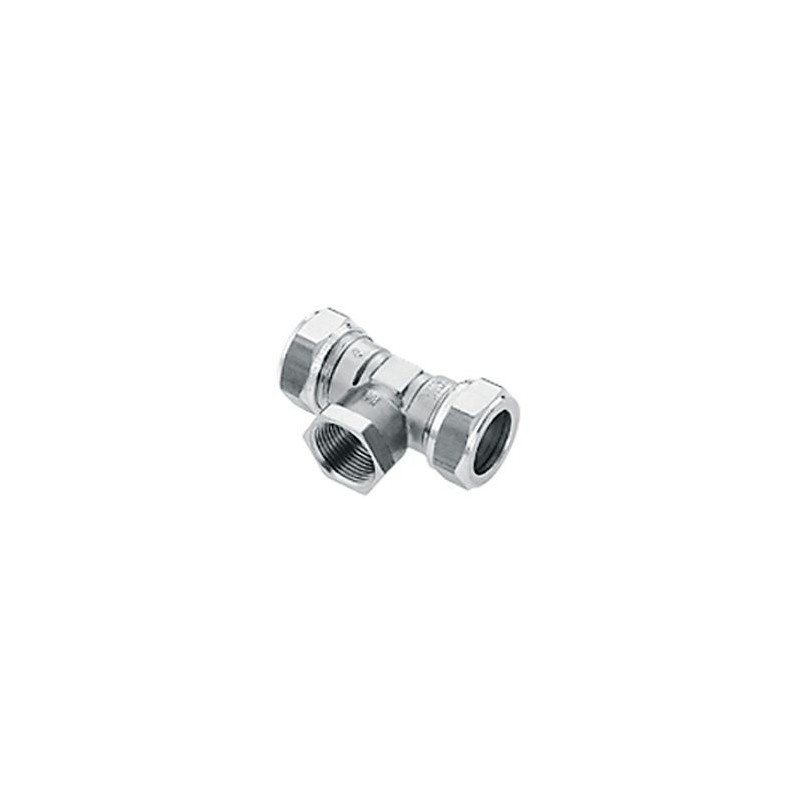 BONFIX Knel vertinde T-stuk 22 x 1/2" bi.dr. x 22 mm 