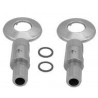 Wiesbaden afsluitbare s-koppeling 1/2" x 3/4" - 2 stuks