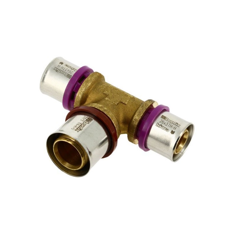 BONFIX Alu-pers verloop T-stuk 26 x 32 x 26 mm