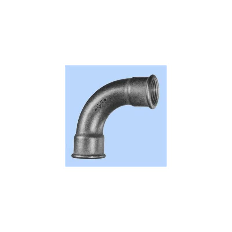 zwart malleable lange bocht nr.2 bi.dr x bi.dr. 1/4"