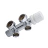 Riko thermostatisch 3/4" onderblok haaks links chroom