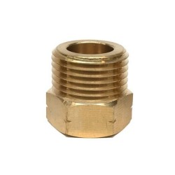 Hasmi Verloopnippel messing Shell Links x 1/4" binnendraad
