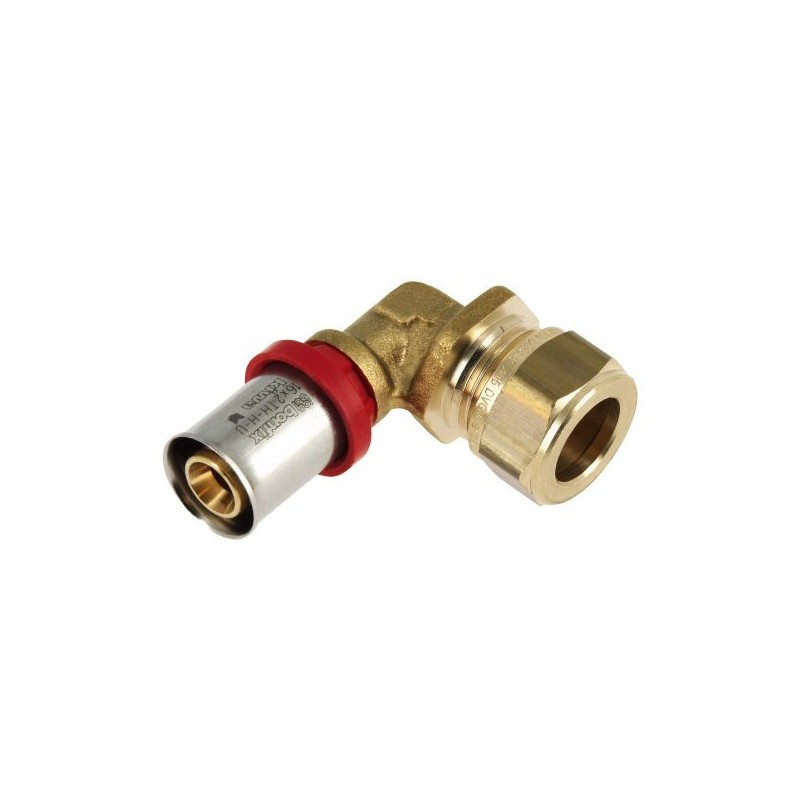 BONFIX Alu-pers knie verloopkoppeling 16 x 15 mm knel
