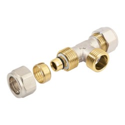 BONFIX Alu-knel verloop T-stuk 14 x 1/2" bu.dr. x 14 mm