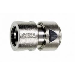 Geka Plus - nikkel - slangaansluiting 5/8 met waterstop 742X