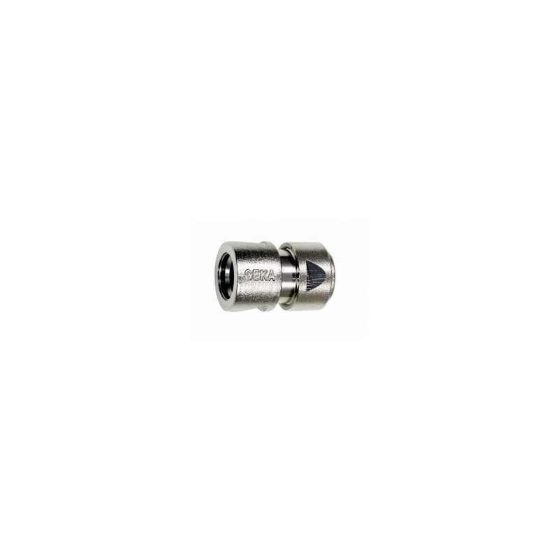 Geka Plus - nikkel - slangaansluiting 5/8 met waterstop 742X