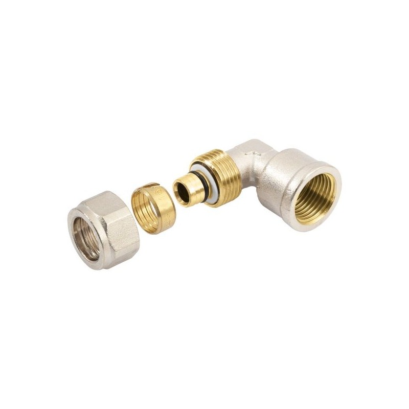 BONFIX Alu-knel kniekoppeling 1/2" bi.dr. x 20 mm