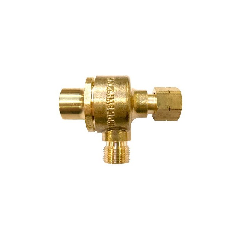 Hasmi Drukregelaar vast ingesteld 1,5bar - 3/8" wartel x 3/8" bt.dr
