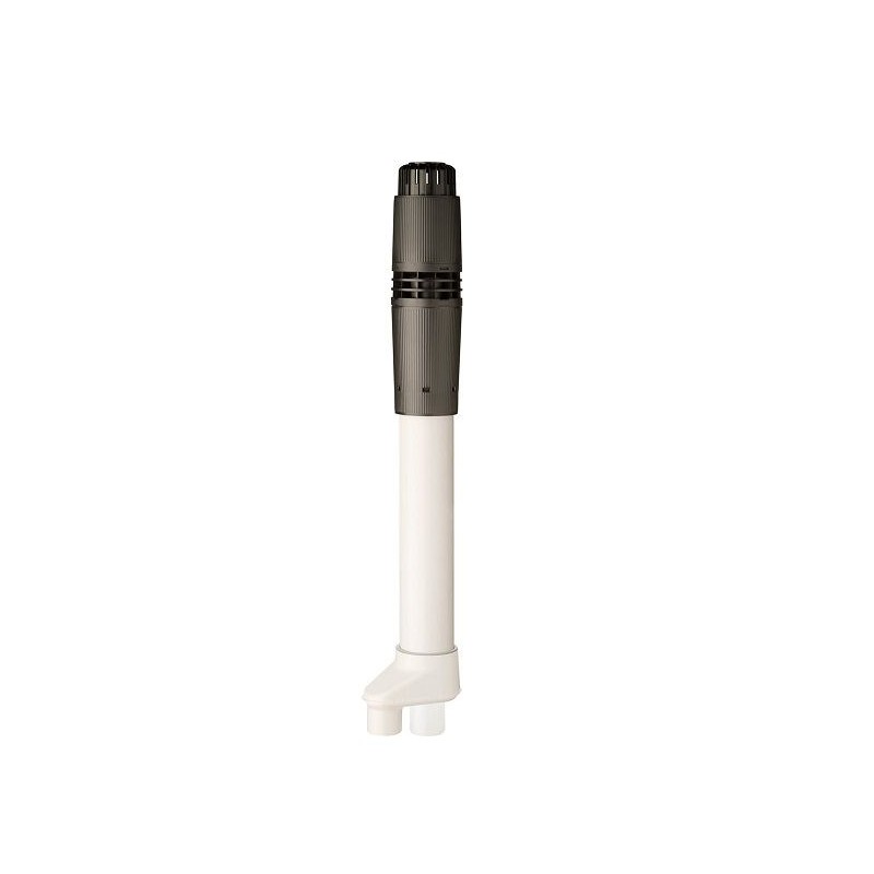 Ubbink Rolux 5G dakdoorvoer HR Par 80-80 PP/KS 80/125 1280mm zwart