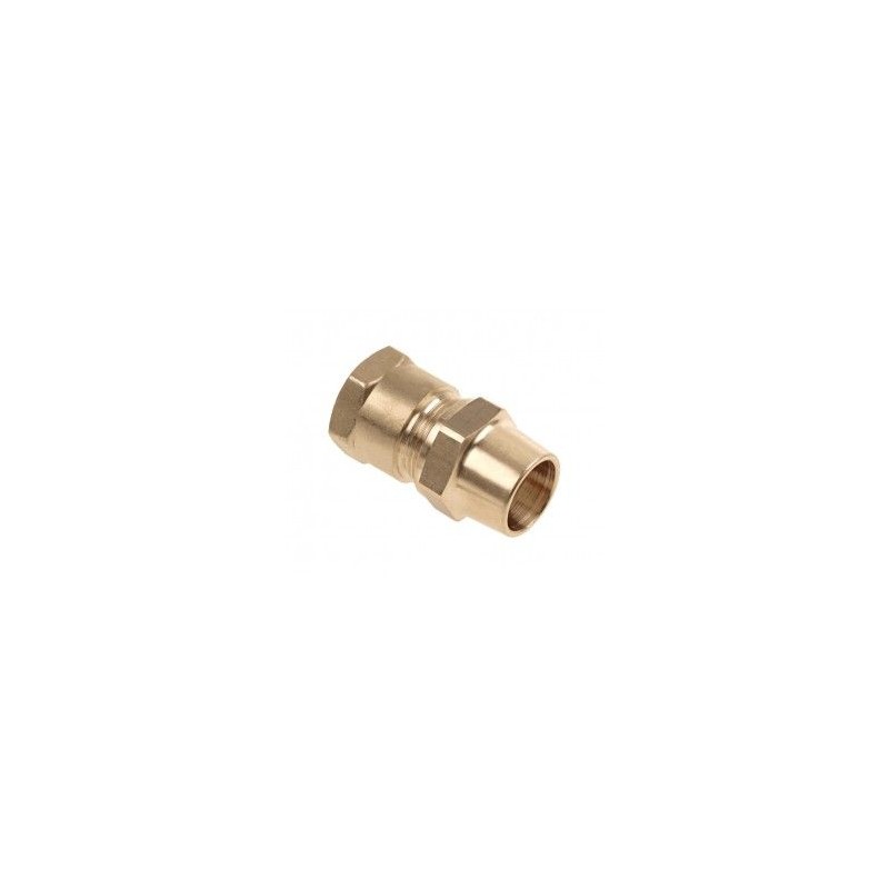 BONFIX BELGAS knel messing schroefbus 3/8" bi.dr. x 12 mm