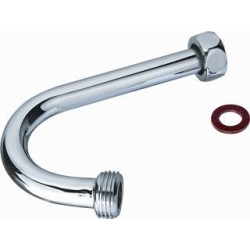 Raminex stijgpijpje chroom 1/2" wartel x 1/2" bu.dr.