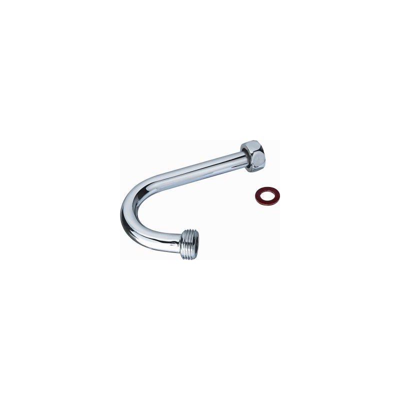 Raminex stijgpijpje chroom 1/2" wartel x 1/2" bu.dr.